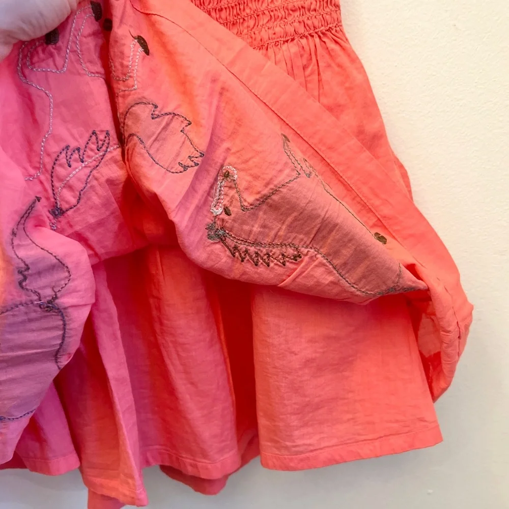 Mini Boden Coral Twirl Horse Appliqué Skirt M 7/8 - Picture 4 of 13